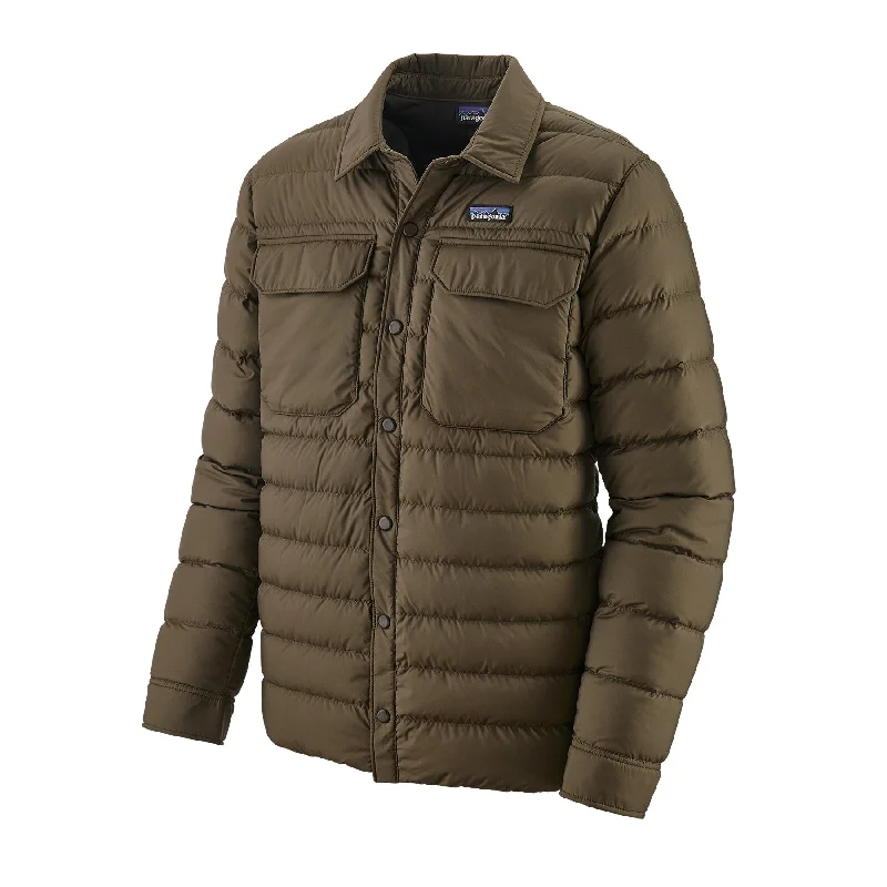 Price Fest Men's Silent Down Shirt Jacket