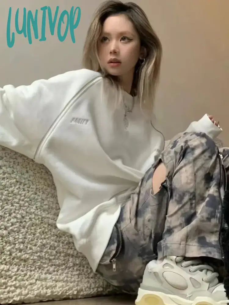 Final Markdown Lunivop Korean Streetwear Embroidery Sweatshirt Women Grunge Kpop Harajuku White Pullover Aesthetic Hoodies Long Sleeve Tops Final Markdown Lunivop Korean Streetwear Embroidery Sweatshirt Women Grunge Kpop Harajuku White Pullover Aesthetic Hoodies Long Sleeve Tops