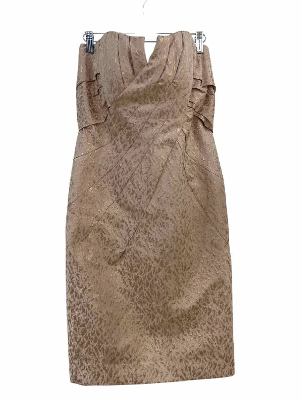 Special Savings Rene Ruiz Champagne Size 10 Dress