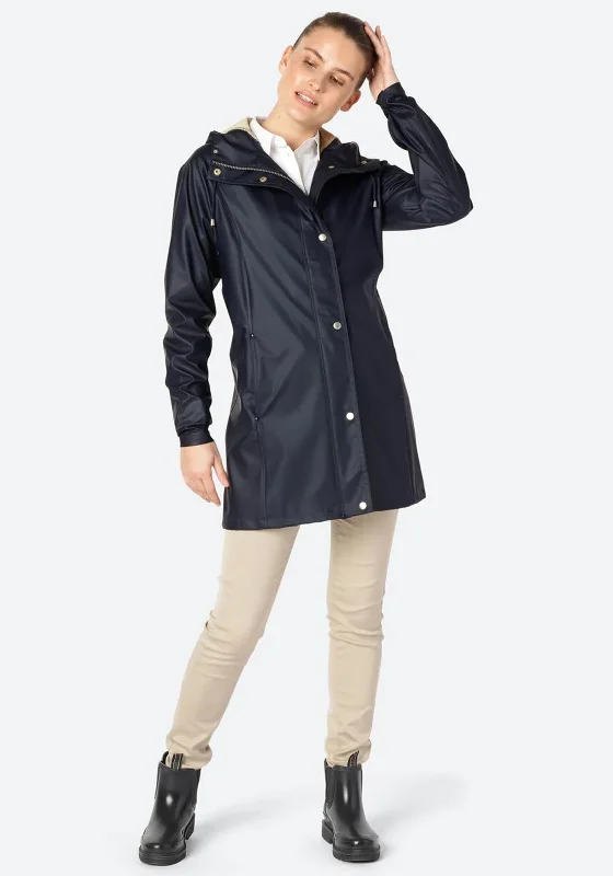 Price Slash Ilse Jacobsen Rain 87 Light Raincoat, Dark Indigo