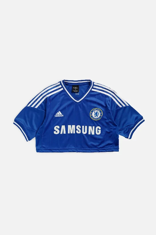 Exclusive Savings Rework Crop Chelsea Soccer Jersey - M