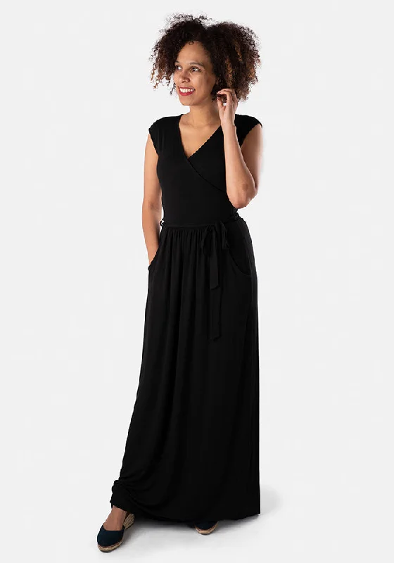 Massive Deals Corine Black Maxi Dress