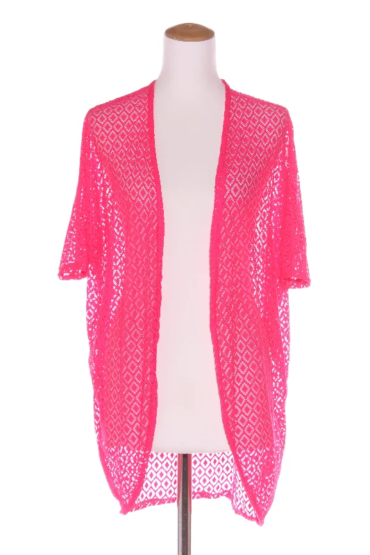Markdowns HOME-LEE - Hot pink lace cardi! 10-14