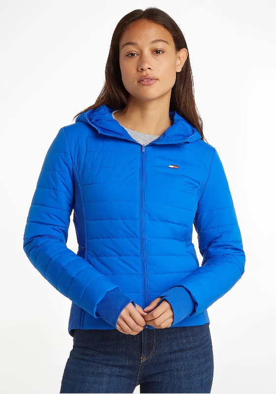 Deal Dash Tommy Hilfiger Womens Sorona Slim Jacket, Electric Blue