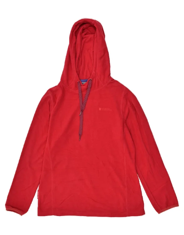 Online Exclusive MOUNTAIN WAREHOUSE Womens Hooded Fleece Jumper UK 14 Large Red Polyester