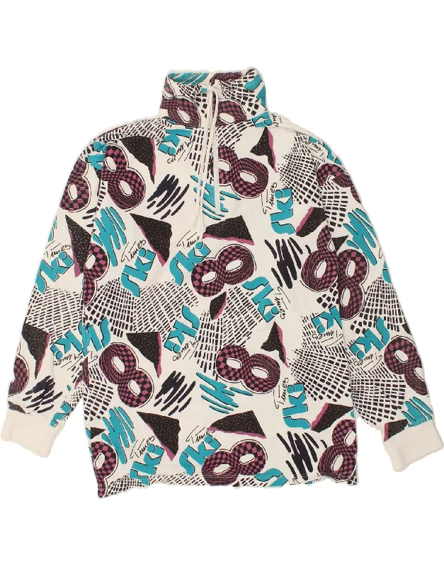 Sneak Peek Sale ETIREL Womens Zip Neck Sweatshirt Jumper EU 40 Medium Multicoloured