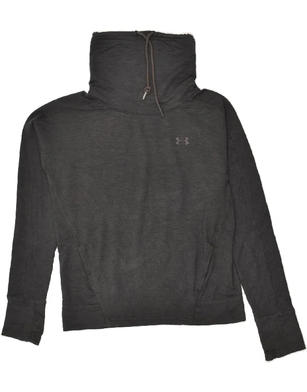 Deal Explosion UNDER ARMOUR Womens Roll Neck Sweatshirt Jumper UK 10 Small Grey