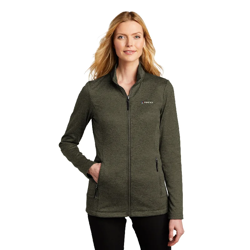 Hot Deal Port Authority Ladies Collective Striated Fleece Jacket