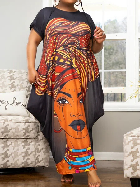 Amazing Deals Positioning print with pockets for a loose dress HWULYU39FP