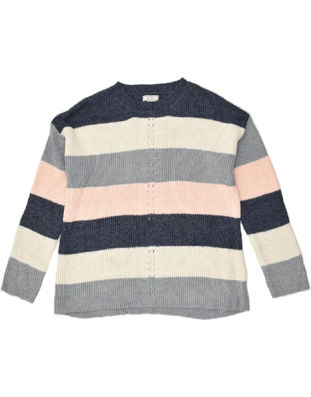 Deal Frenzy FAT FACE Womens Crew Neck Jumper Sweater UK 10 Small Multicoloured Striped Deal Frenzy FAT FACE Womens Crew Neck Jumper Sweater UK 10 Small Multicoloured Striped