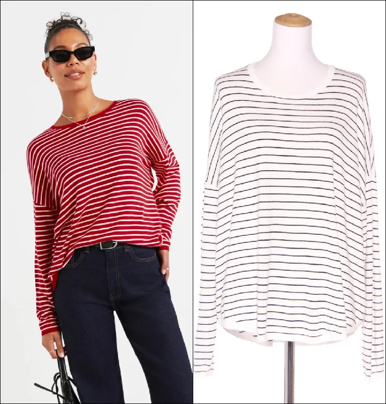 Clearance Sale SPORTSGIRL - Relaxed stripe knit sweater! 14