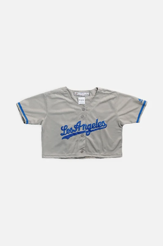 Online Specials Rework Crop LA Dodgers MLB Jersey - S
