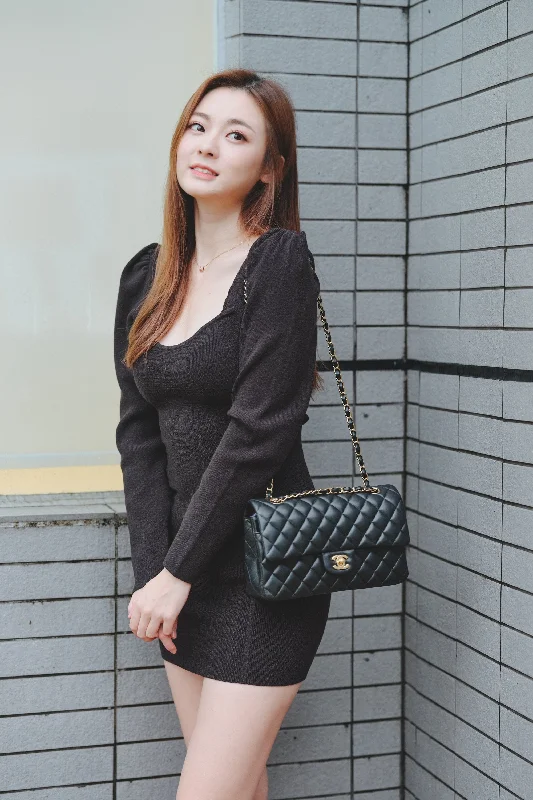 Blowout Sale Winnie Black Knit Dress