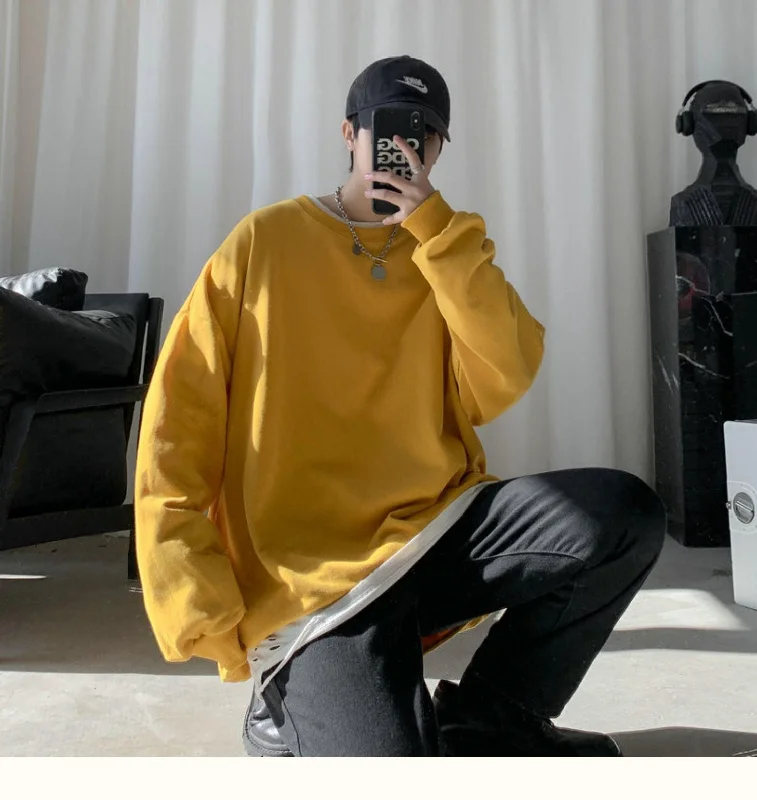 Fantastic Offers Soft Boy Basic Oversized Sweatshirt
