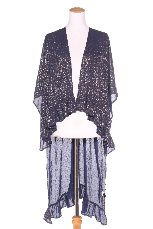 Sale Event AUGUSTINE - Heart print ruffle trim kimono! 8-16