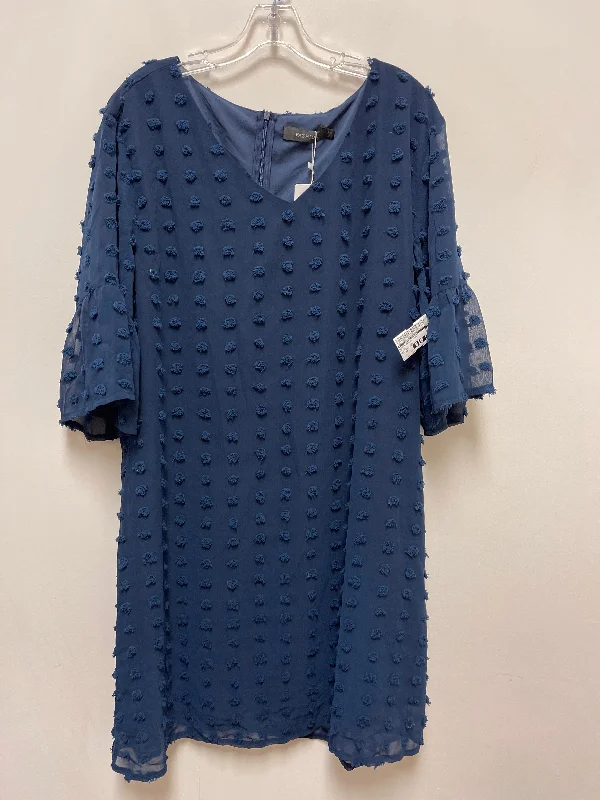 Unbeatable Prices Dress Casual Short By Clothes Mentor In Blue, Size: 2x