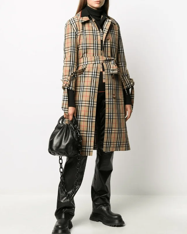 Can't Miss Vintage Check Car Coat