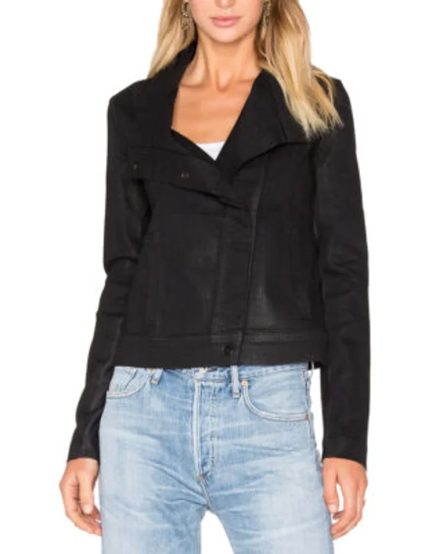 Price Drop Alert Coated Denim Jacket