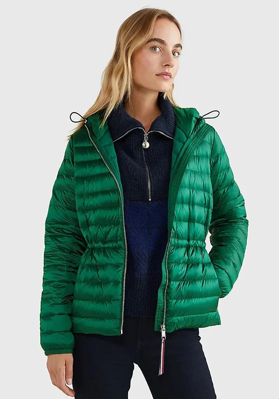 Early Access Tommy Hilfiger Womens Down Filled Jacket, Prep Green