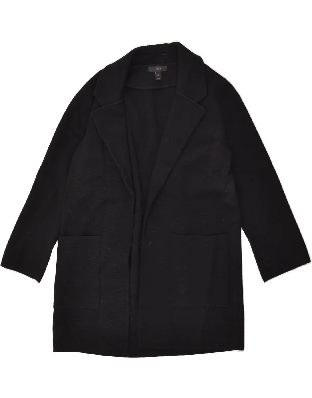 Holiday Sale J. CREW Womens Longline Loose Fit Cardigan Sweater UK 6 XS Black
