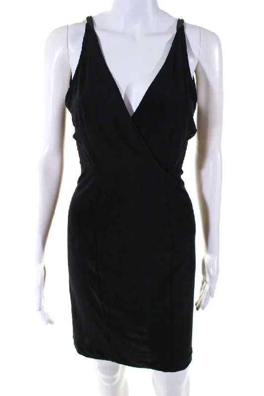 Special Price Cut25 by Yigal Azrouel Womens Sleeveless Body Con Dress Black