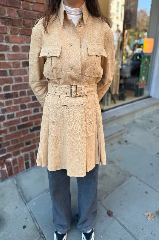 Discount Deals JEAN PAUL GAULTIER  Linen Trench Coat with Belt / S