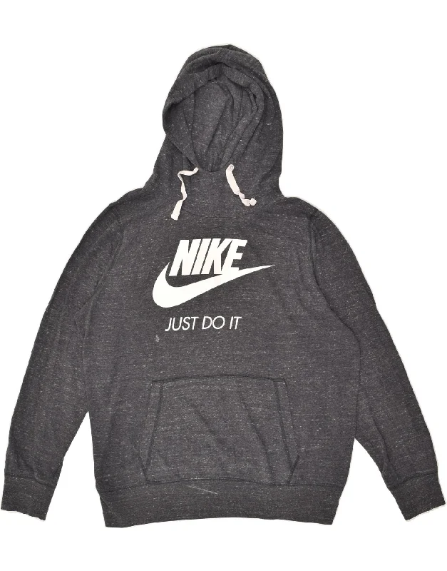 Discount Extravaganza NIKE Womens Graphic Hoodie Jumper UK 18 XL Grey Pinstripe Cotton Discount Extravaganza NIKE Womens Graphic Hoodie Jumper UK 18 XL Grey Pinstripe Cotton