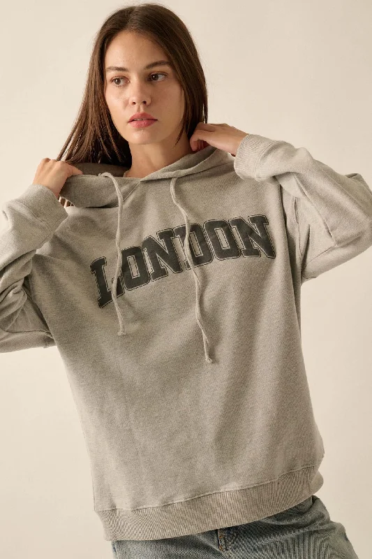Savings Galore Lost in London Puff-Print Graphic Hoodie