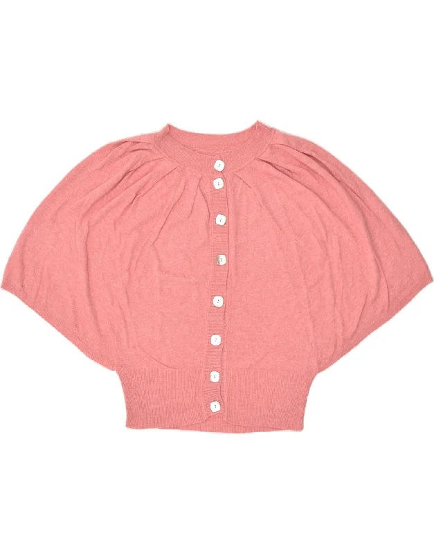 Today Only VINTAGE Womens Batwing Cardigan Sweater UK 12 Medium Pink Viscose