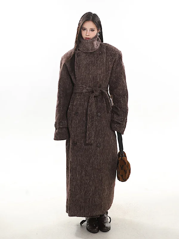Must-Have Deals Turtleneck Wool Maxi Coat