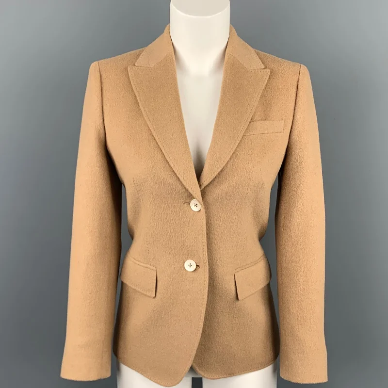 Bargain Prices BROOKS BROTHERS Size 0 Camel Hair Single Breasted Jacket