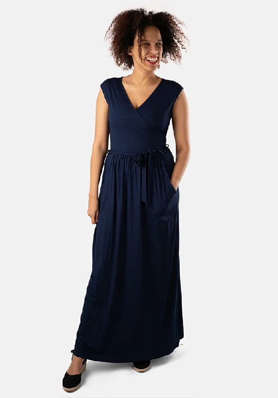 Daily Specials Corine Navy Maxi Dress