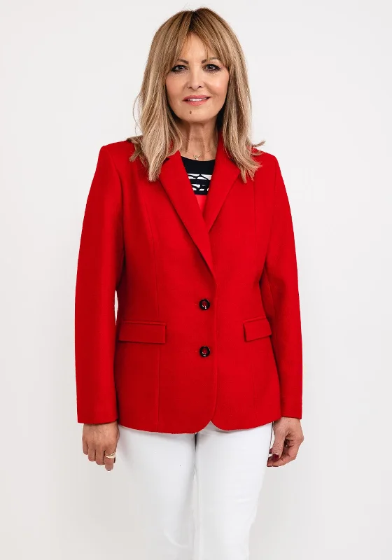 Markdown Madness Avalon Dolores Single Breasted Blazer, Red