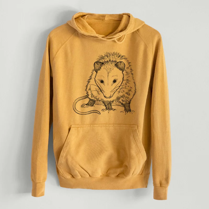 Best Bargains Virginia Opossum - Didelphis virginiana  - Mid-Weight Unisex Vintage 100% Cotton Hoodie