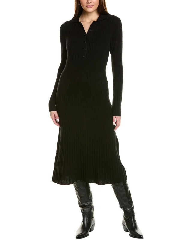 Daily Deals Design History Collared Cashmere Sweaterdress