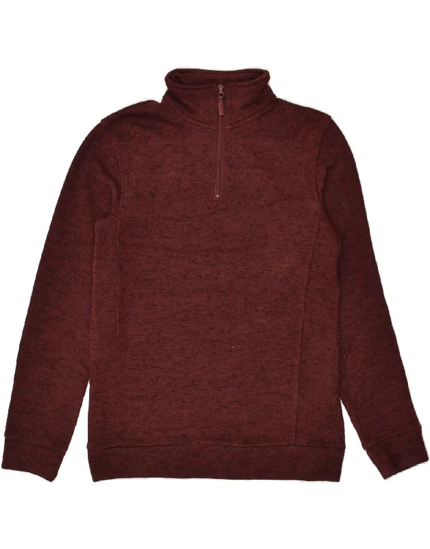 Extra Savings MOUNTAIN WAREHOUSE Womens Zip Neck Jumper Sweater UK 10 Small Maroon