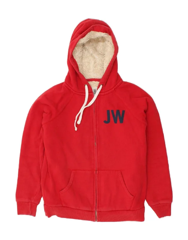 Big Discounts JACK WILLS Womens Sherpa Graphic Zip Hoodie Sweater UK 10 Small Red Cotton Big Discounts JACK WILLS Womens Sherpa Graphic Zip Hoodie Sweater UK 10 Small Red Cotton