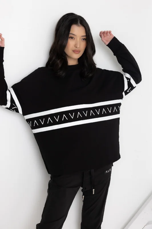 Don't Miss JENGA Long Sleeve Top Black