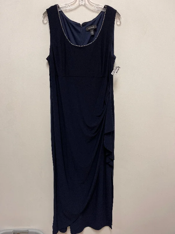 Value Deals Dress Casual Maxi By R And M Richards In Navy, Size: 2x