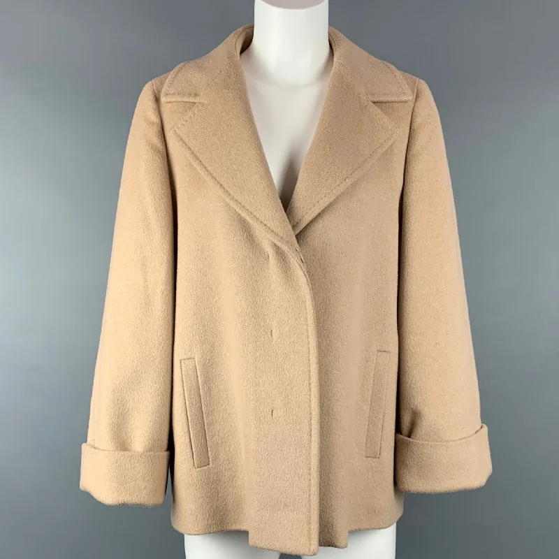 Massive Deals MAX MARA Size 12 Camel Hair Blend A-Line Jacket