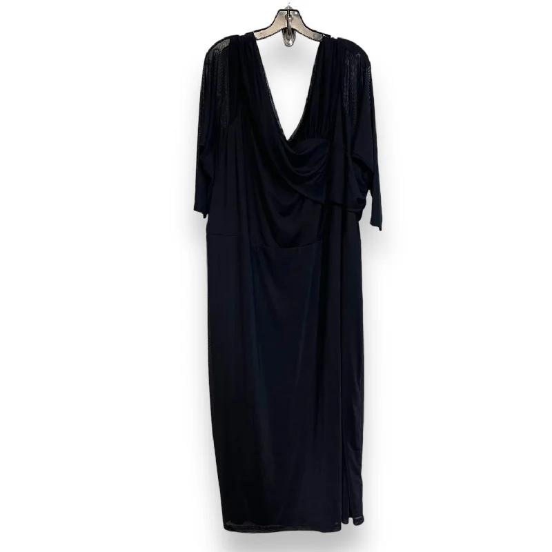 Big Savings Dress Casual Midi By Lane Bryant In Black, Size: 5x