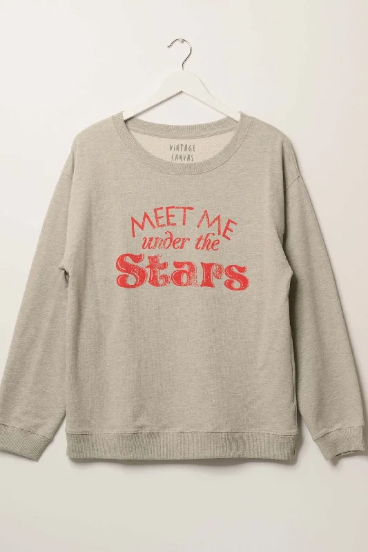 Unbeatable Prices Meet Me Under the Stars Graphic Sweatshirt