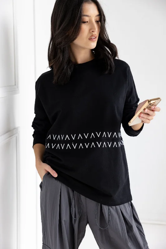Buy Now PENEX Long Sleeve Top Black