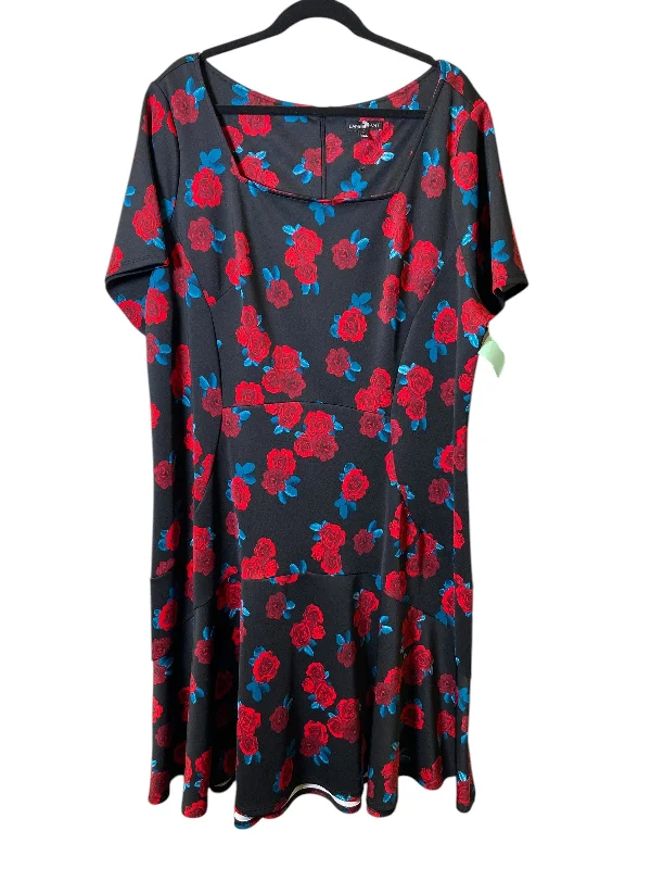 Fantastic Deals Dress Casual Midi By Lane Bryant In Floral Print, Size: 3x