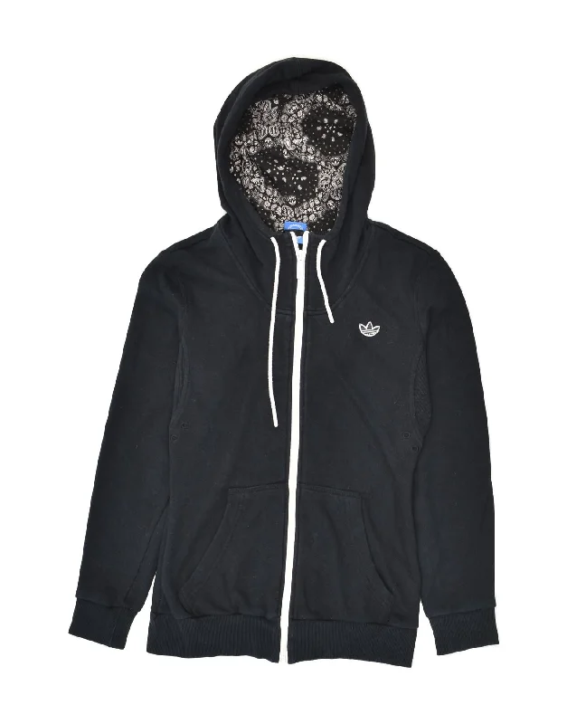 Major Savings ADIDAS Womens Zip Hoodie Sweater UK 10 Small Black