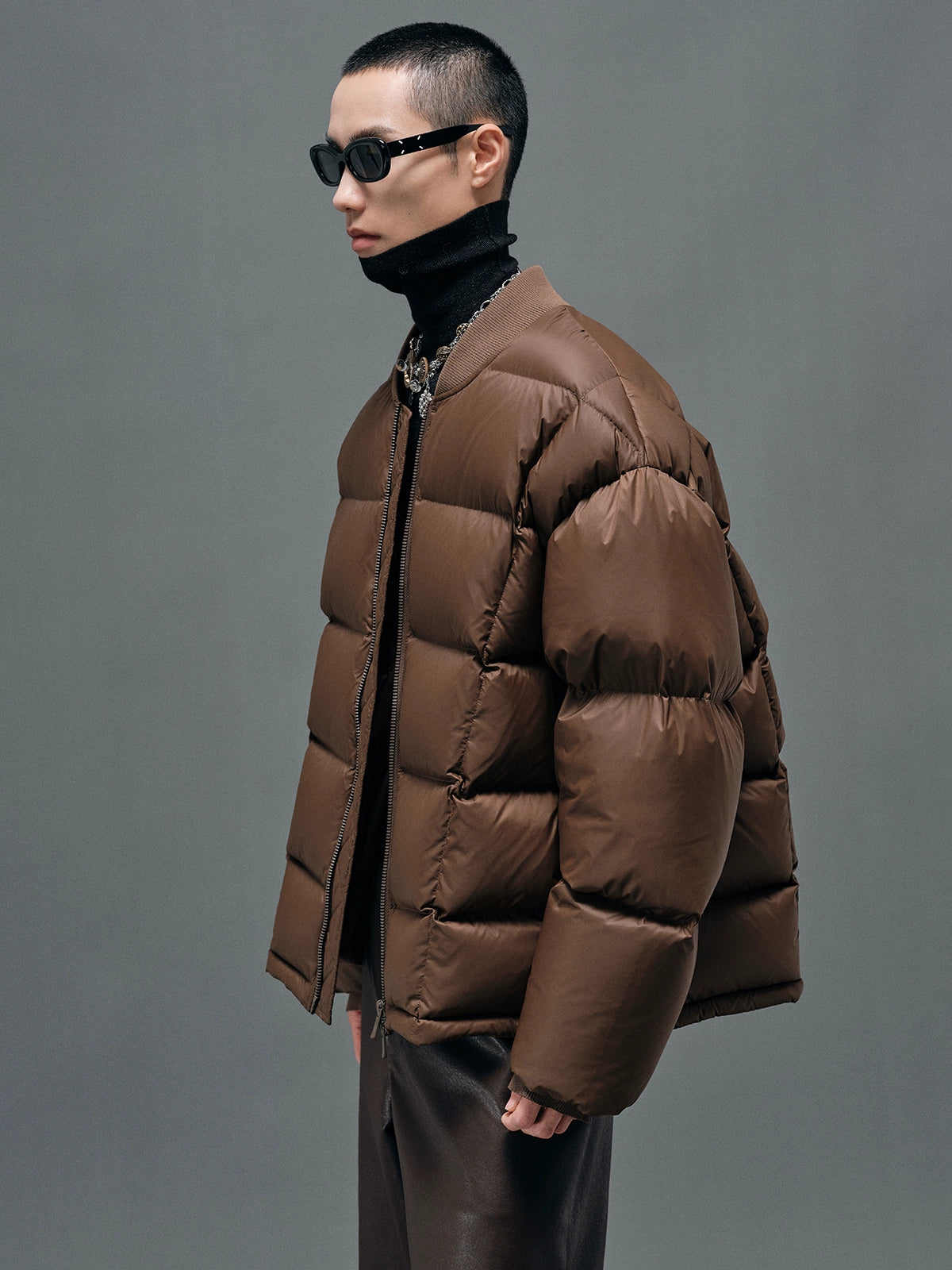Fantastic Deals Baseball Collar Puffer Bomber Jacket