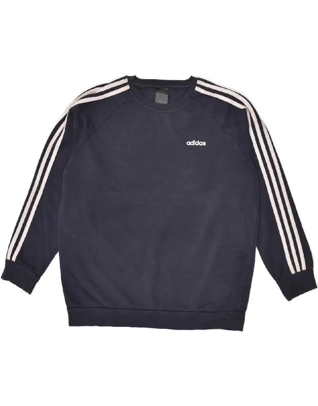 Exclusive Deal ADIDAS Womens Oversized Sweatshirt Jumper UK 12-14 Medium Navy Blue Cotton Exclusive Deal ADIDAS Womens Oversized Sweatshirt Jumper UK 12-14 Medium Navy Blue Cotton