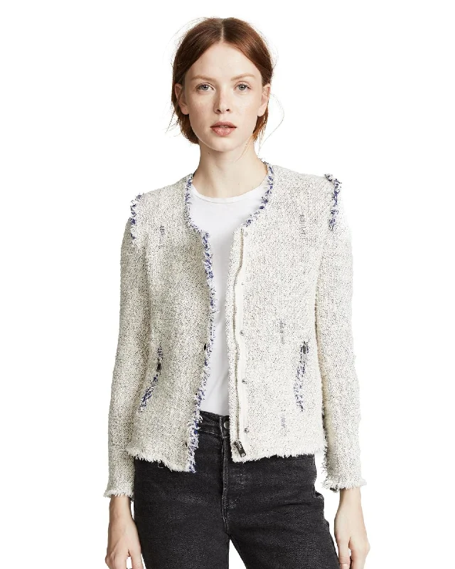 Bonus Savings IRO Distressed "Agnette" Tweed Jacket