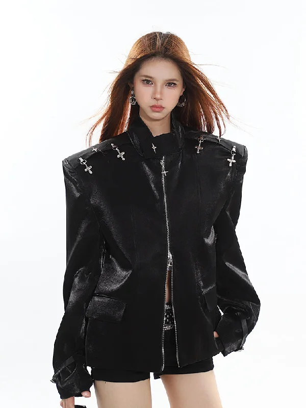 Act Now Gothic Cross Jacket