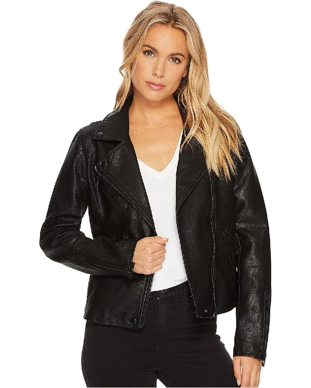 Year-End Sale Faux Leather Moto Jacket